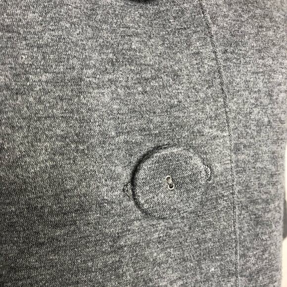 Hanna Andersson gray button front cropped swing jacket size Medium Petite PM - Picture 7 of 14